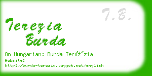 terezia burda business card